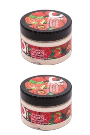 Peeling Gel 300 Ml Strawberry Scrub 2 Adet 6441241636 - 2