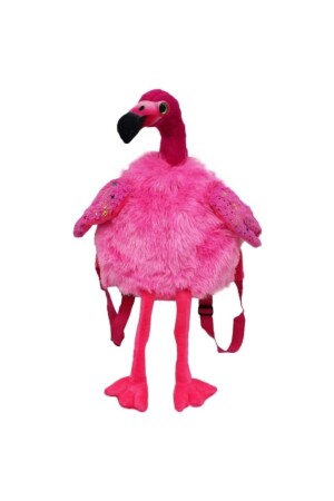 Peluş Askılı Flamingo Sırt Çantası V03.181040 - 3