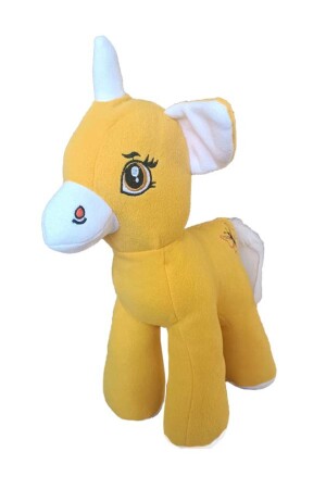 Peluş Boynuzlu At Pony Unicorn Sarı50 cm S-pony50cmsarı - 2