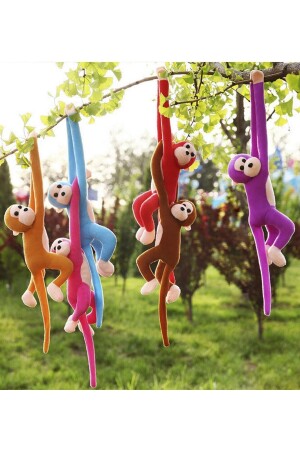 Peluş Maymun, Elleri Yapışabilen Uyku Ve Oyun Arkadaşı -70 Cm monkeysole - 4