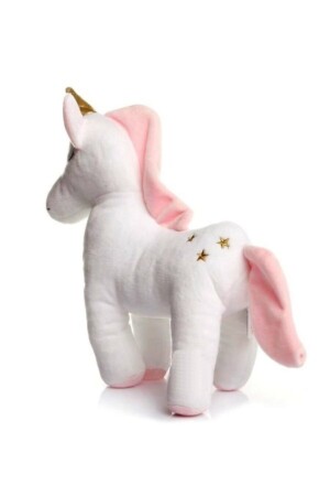 Peluş Unicorn Figürlü Yastık 33 Cm. (BEYAZ) Uyku Arkadaşı & Oyuncak - 6