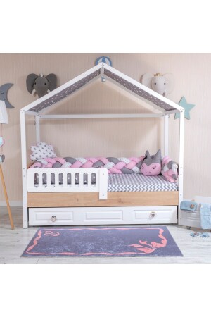 MNZ-Pink 4 قطع خياطة الأطفال مونتيسوري النوم مجموعة 5959 - Mini Baby