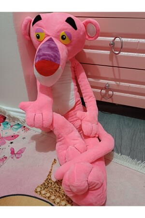 Pembe Panter 100cm Pink Panther Peluş 1 Metre Oyuncak Kadifemsi Harika Yüzey 547547 - 3