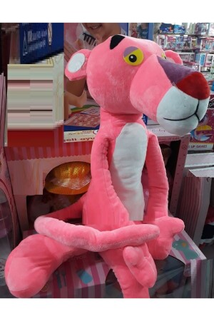 Pembe Panter 100cm Pink Panther Peluş 1 Metre Oyuncak Kadifemsi Harika Yüzey 547547 - 7