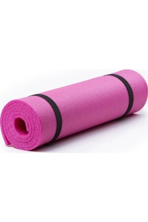 Pembe Pilates Minderi Ve Yoga Egzersiz Matı 6-5mm + Tutamaçlı Direnç Lastiği - 1