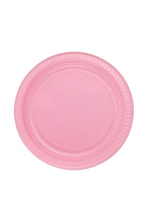 Pembe Plastik Tabak 22 Cm 25li - 2