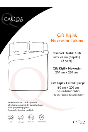 Pembe Siyah Çarşafı Lastikli Çift Yönlü Nevresim Takımı TYC00773270563 - 5