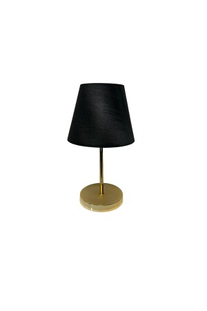 Pena Abajur ( Gold Metal Gövde - Q22 Cm Konik Başlık - Siyah Kumaş) Jr1120100 JR1120100 - 4