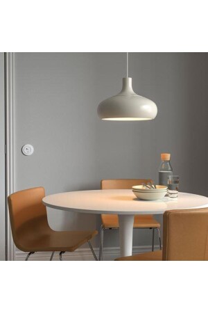 Pendelleuchte Aluminium Beige Farbe Meridyendukkan 38 cm Ovale Lampe Pendelleuchte 8497fc - 4