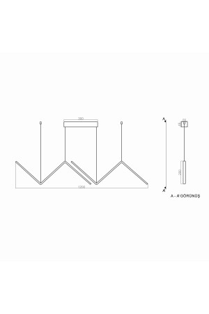 Pendelleuchte Led Kronleuchter Crooked 30105 - 6