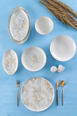 Penelope 12 Kişilik 46 Parça Porselen Yemek Takımı XTL-05536-1 - ACAR