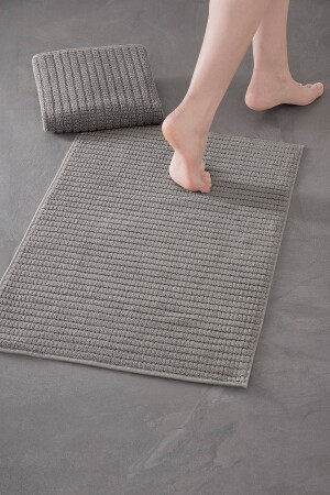 Penta Bathmat 404 - Yeni Trend, 50x75cm. 2ad. Premium Ayak Havlusu - Banyo Paspas Seti P00030 - 3