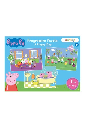 Peppa Pig – A Happy Day 12-16-24-teiliges 3-teiliges Puzzle - 2