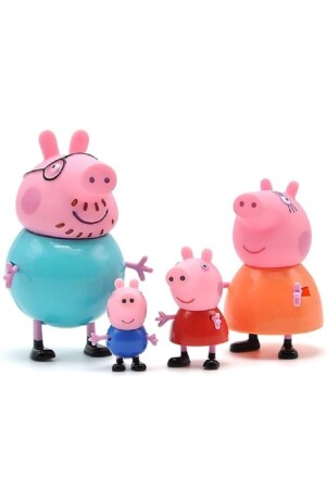 Peppa Pig Action Figure - Domuz Peppa Ailesi Aksion Figür Tam Set - 2