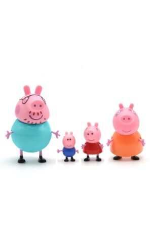 Peppa Pig Action Figure - Domuz Peppa Ailesi Aksion Figür Tam Set - 3