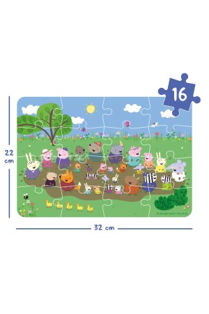 Peppa Pig - Outdoor Fun 12-16-24 Parça 3lü Yapboz - 6