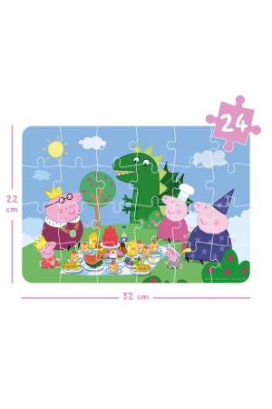 Peppa Pig - Outdoor Fun 12-16-24 Parça 3lü Yapboz - 7