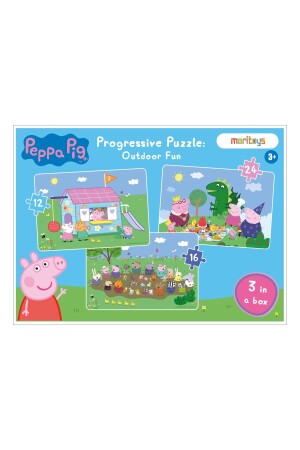 Peppa Pig – Outdoor Fun 12-16-24-teiliges 3-teiliges Puzzle - 2