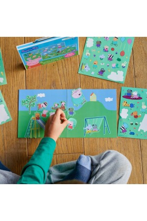 Peppa Pig - Reusable Sticker: Outdoor Fun - Tak Çıkar Çıkarma Oyunu - 110 Çıkartma MRPEPPA001 - 3