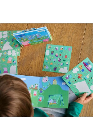 Peppa Pig - Reusable Sticker: Outdoor Fun - Tak Çıkar Çıkarma Oyunu - 110 Çıkartma MRPEPPA001 - 4