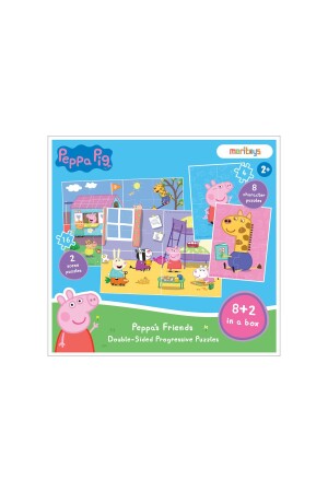 Peppas Freunde: Doppelseitiges 8 + 2-Puzzle - 1