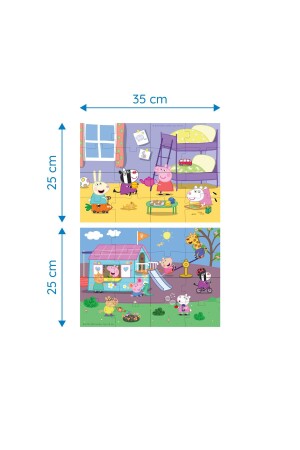 Peppas Freunde: Doppelseitiges 8 + 2-Puzzle - 7