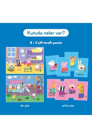 Peppas Freunde: Doppelseitiges 8 + 2-Puzzle - 8