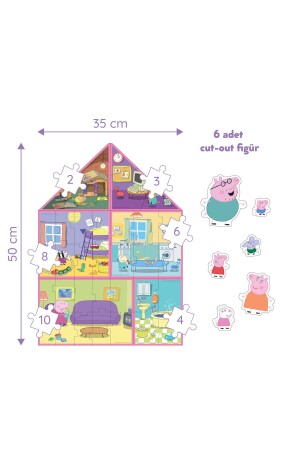 Peppas Haus: Peppas Haus: Werden Sie mit dem 6-in-1-Puzzle zum Architekten von Peppas Haus! - 9