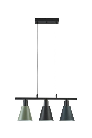 Pera Special Design Modern Cafe Kitchen Living Room Row Schwarz – Anthrazit – Grün 3-teiliger Hängelampen-Kronleuchter PRA99 - 3