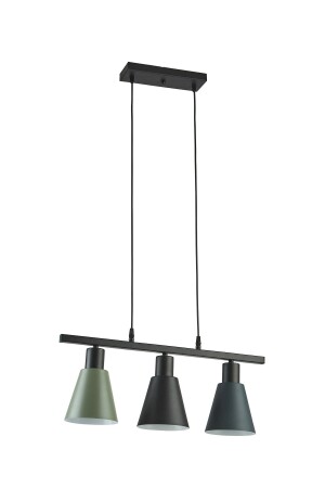 Pera Special Design Modern Cafe Kitchen Living Room Row Schwarz – Anthrazit – Grün 3-teiliger Hängelampen-Kronleuchter PRA99 - 4