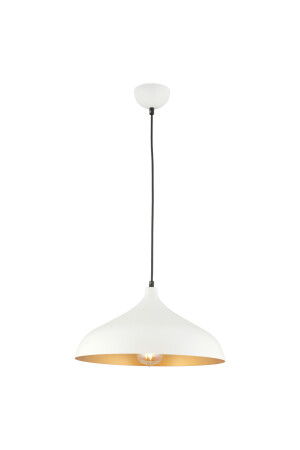 Pera White Single Modern Retro Pendelleuchte Wohnzimmer Kronleuchter 3332-01-WH - 5