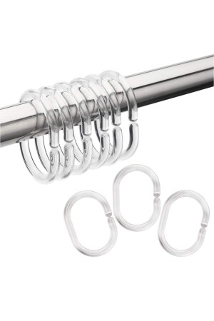 Perde Boru Halkası Plastik Şeffaf - Prima Nova