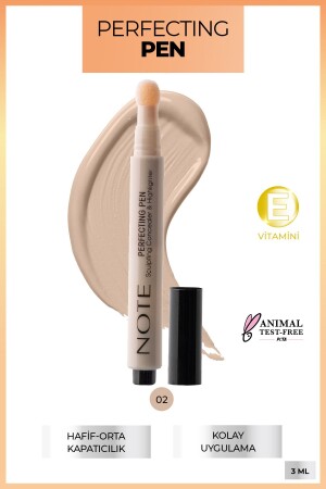 Perfecting Pen 02 Warm Rose Illuminating Effect Under Eye Concealer Pen - 2