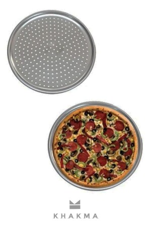 Perforiertes Pizzablech Lahmacun Pita-Tablett 32 cm LİLYA1184 - 3