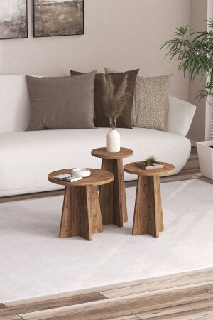 Peri 3-teiliger Satz-Couchtisch Atlantik Pine p3. atc - 3