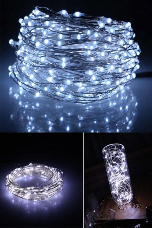 Peri Led 10 Metre Pilli Beyaz Renk Dekoratif Aydınlatma - Byshome