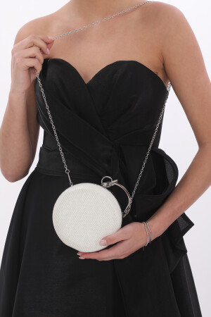 Perlenfarbenes, brustgemustertes Steinarmband, Ring, Abendkleid, Portfolio, Clutch-Tasche FRP0259 - 10