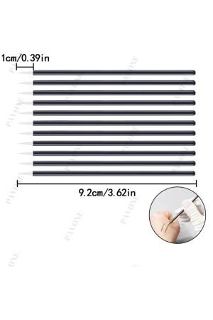 Permanent Makeup Micro Cotton Stick 50 Stück Seidenwimpernapplikator Eyeliner - 7