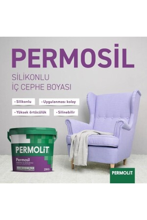 Permosil Silikonlu Silinebilir 20kg Renk Beyaz Prm2454 - 3