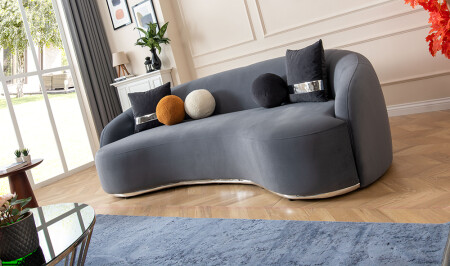 Peroni graues Sofa - 8