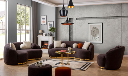 Peroni Siyah Koltuk Takımı - Cadde Yıldız