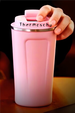 Personalisierte 380 ml Tassen-Thermoskanne, Glas-Thermoskanne, Tee-Kaffee-Thermoskanne, Picknick-Camping-Thermoskanne, In-Car-Thermoskanne thermoschu65 - 3