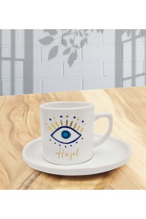 Personalisierte Blue Bottom Evil Eye Perlen Kaffeetasse 2381 - 2