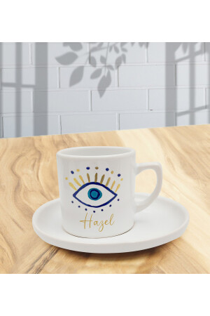 Personalisierte Blue Bottom Evil Eye Perlen Kaffeetasse 2381 - 3