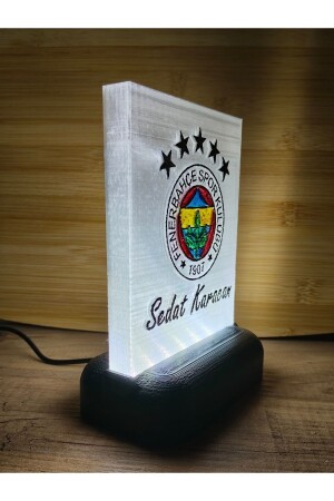 Personalisierte dekorative LED-Lampe mit Namen des Fenerbahçe-Fan-Logos aus recyceltem PET mit Kabeladapter - 4