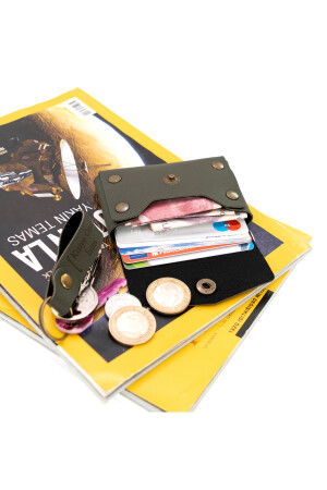Personalisierte Leder-Geldbörse, Geschenk für besondere Anlässe, personalisiertes Leder-Geldbörsen-Schlüsselanhänger-Set MW-1KCA5510 - 2