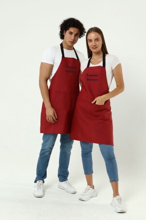 Personalisierte, mit Namen bestickte Schürze für Küche, Café, Chef, Barista, Kellner, Florist, Friseur, Schürze, 1 Stück - 2