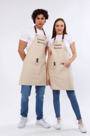 Personalisierte, mit Namen bestickte Schürze für Küche, Café, Chef, Barista, Kellner, Florist, Friseur, Schürze, 1 Stück - 1