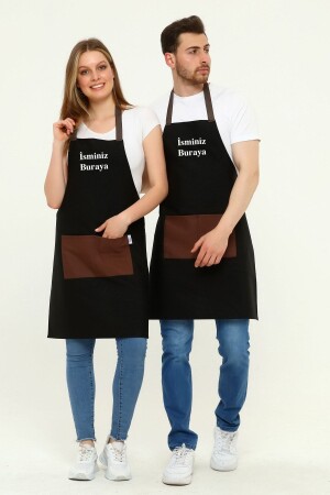 Personalisierte, mit Namen bestickte Schürze für Küche, Café, Koch, Barista, Kellner, Florist, Friseur, Schürze, 1 Stück. NB - 1