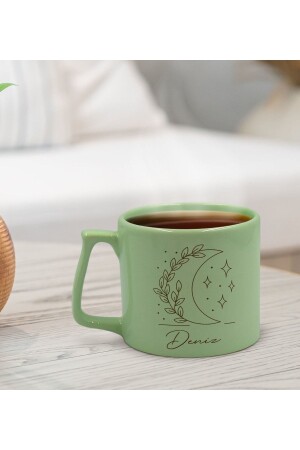 Personalisierte mittlere Tasse mit Namen in Pastellgrün, Geschenk für einen Freund, Heimgeschenk, Geburtstag Endless129099 - 1